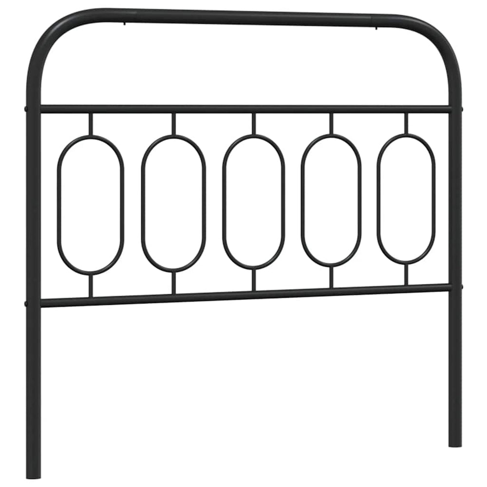 Schwarzes Metall Kopfteil 100 cm