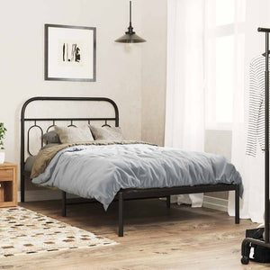 Schwarzes Metall Kopfteil 100 cm