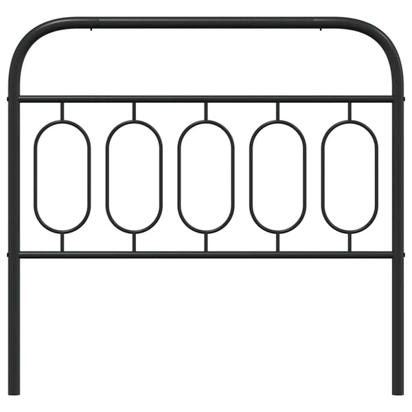 Schwarzes Metall Kopfteil 100 cm