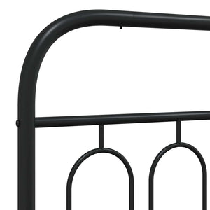 Schwarzes Metall Kopfteil 100 cm