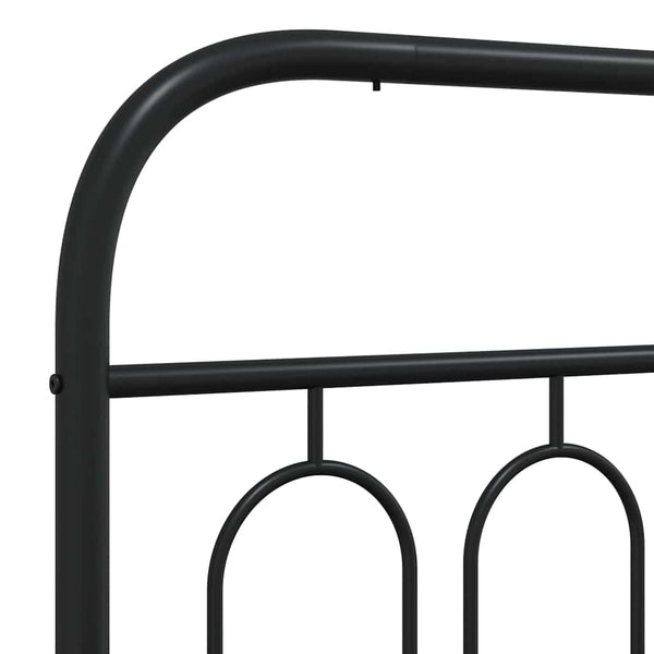 Schwarzes Metall Kopfteil 100 cm