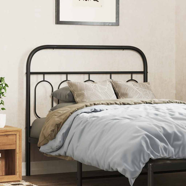 Schwarzes Metall Kopfteil 100 cm