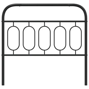 Schwarzes Metall Kopfteil 107 cm
