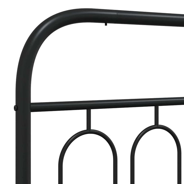 Schwarzes Metall Kopfteil 107 cm