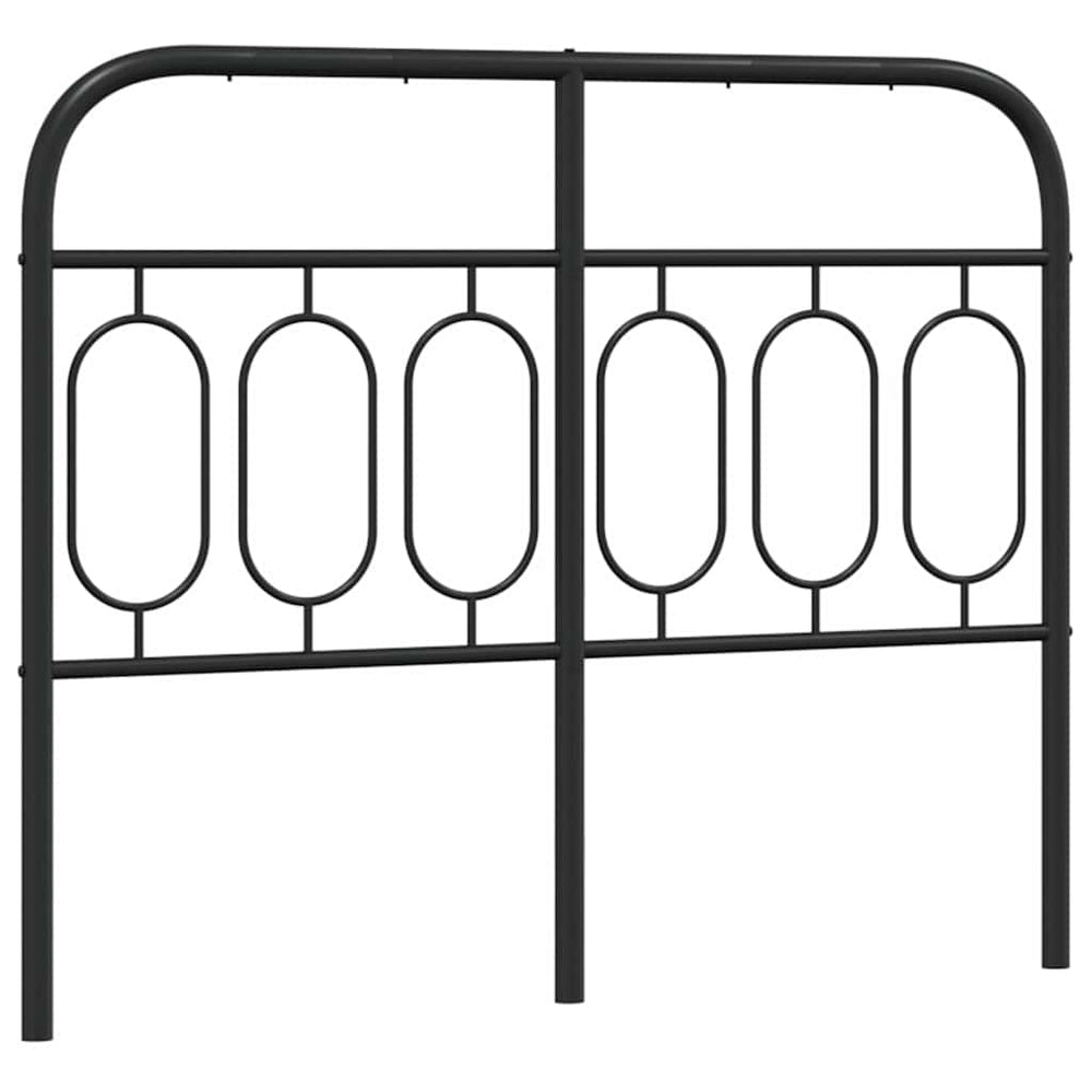 Schwarzes Metall Kopfteil 120 cm