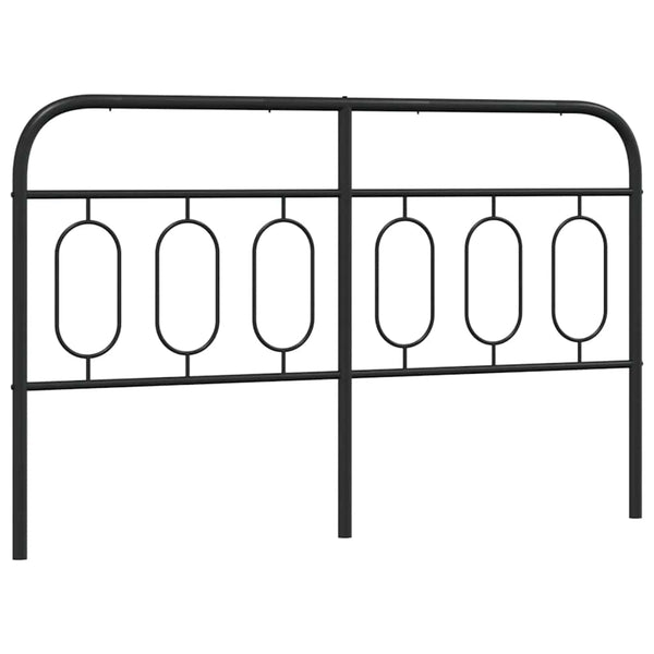 Schwarzes Metall Kopfteil 137 cm