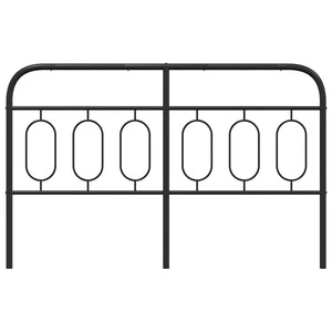 Schwarzes Metall Kopfteil 137 cm
