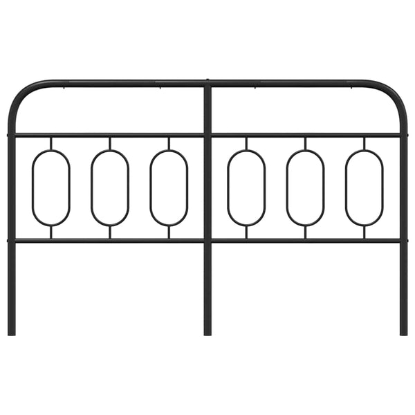 Schwarzes Metall Kopfteil 137 cm