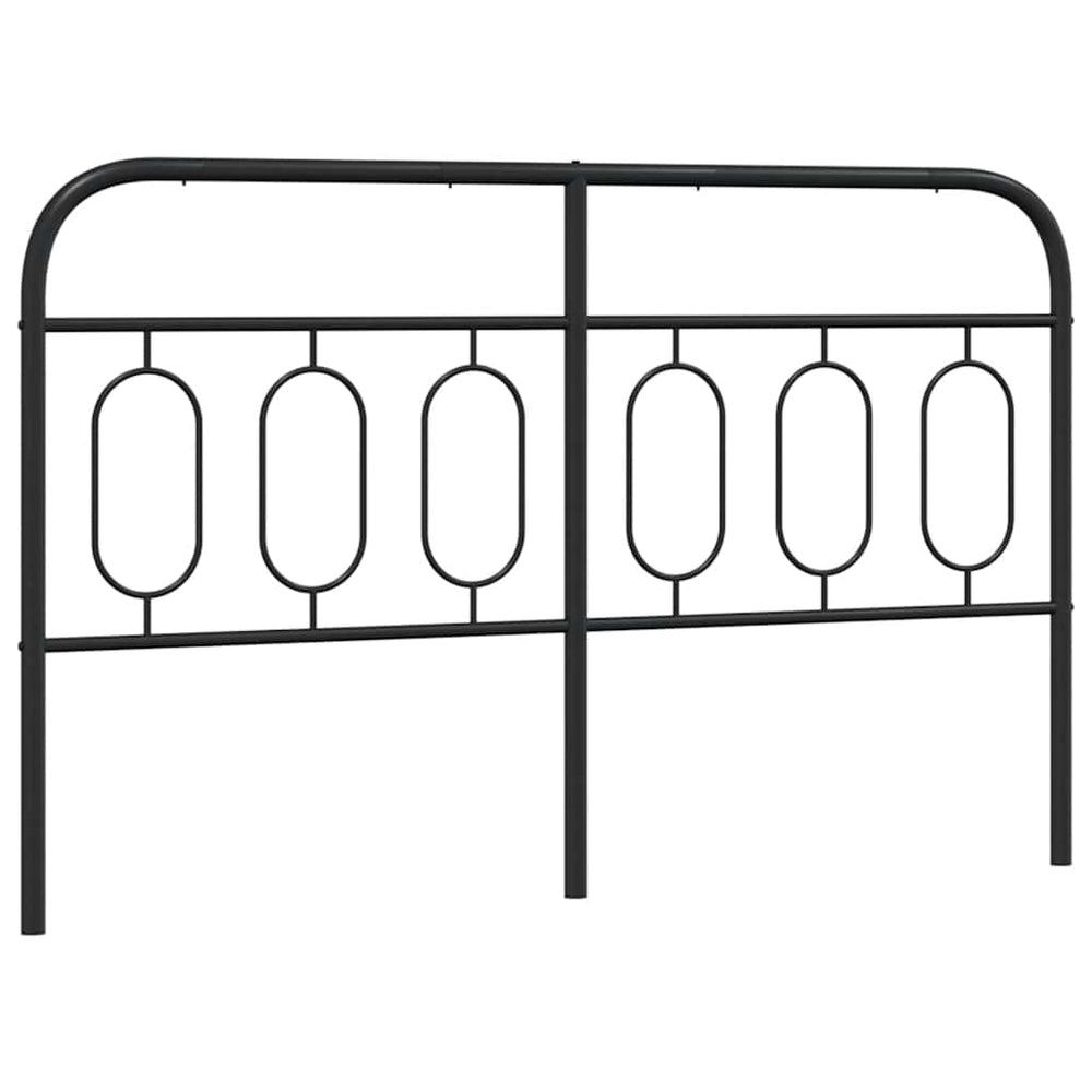 Ersatz-Kopfteil Metall Schwarz 140 cm