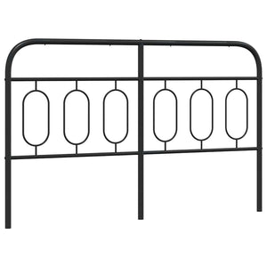Ersatz-Kopfteil Metall Schwarz 140 cm