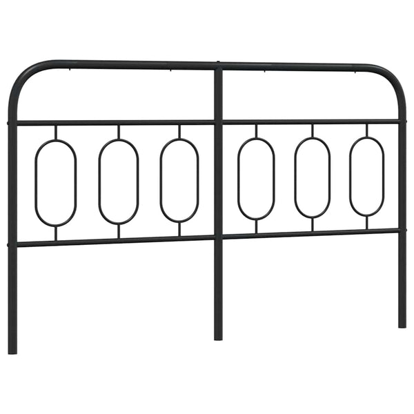 Ersatz-Kopfteil Metall Schwarz 140 cm