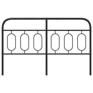 Ersatz-Kopfteil Metall Schwarz 140 cm