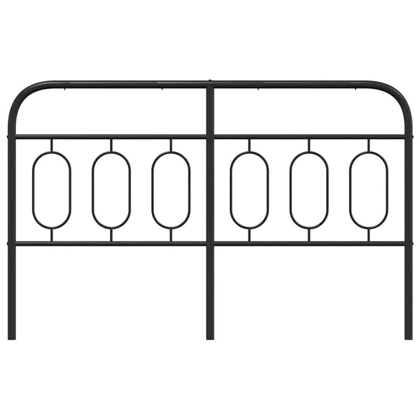 Ersatz-Kopfteil Metall Schwarz 140 cm