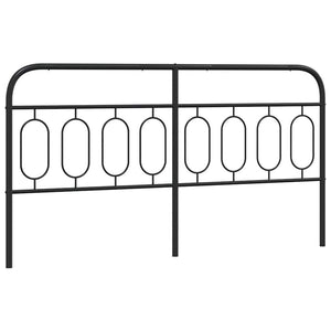 Schwarzes Metall Kopfteil 160 cm