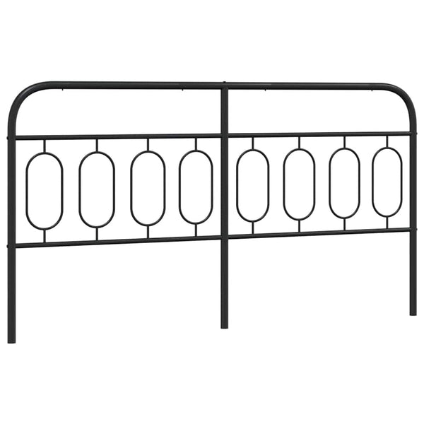 Schwarzes Metall Kopfteil 160 cm