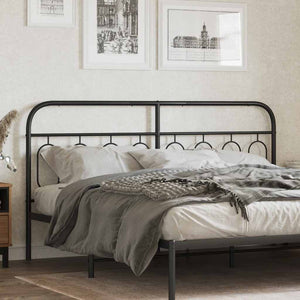 Schwarzes Metall Kopfteil 160 cm