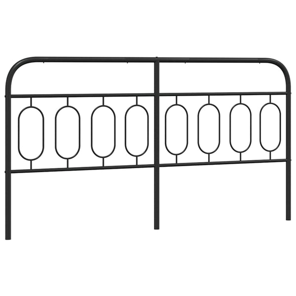 Schwarzes Metall Kopfteil 193 cm