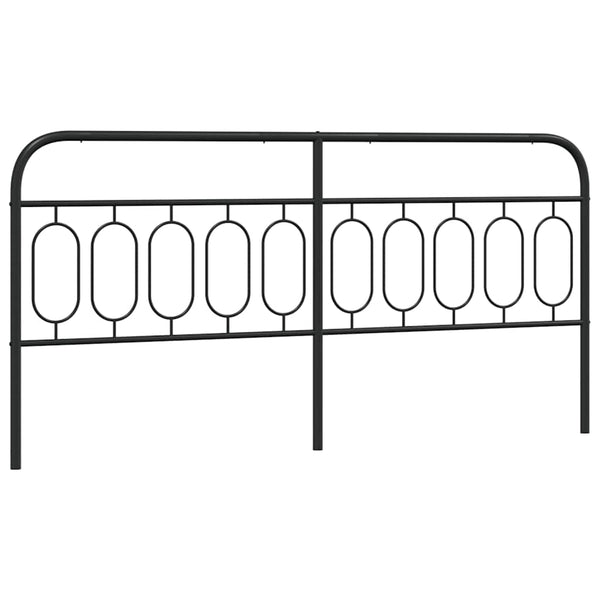 Schwarzes Metall Kopfteil 200 cm