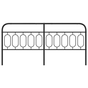 Schwarzes Metall Kopfteil 200 cm