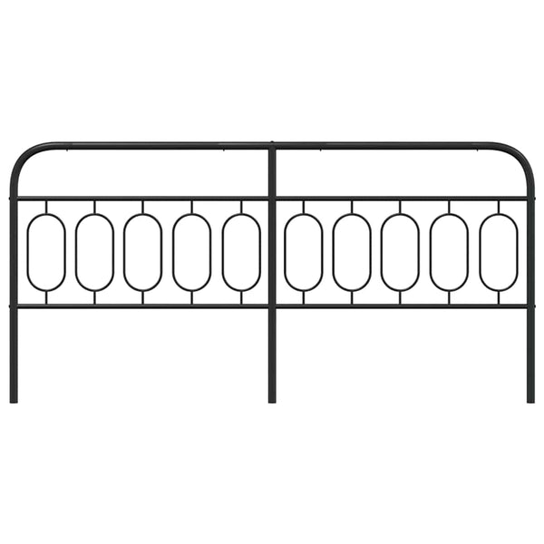 Schwarzes Metall Kopfteil 200 cm
