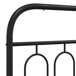 Schwarzes Metall Kopfteil 200 cm