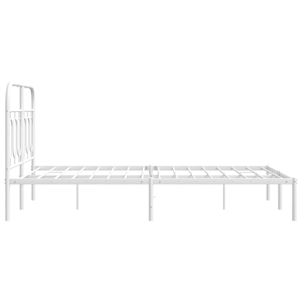 Bettgestell Metall Weiß 120x200 cm
