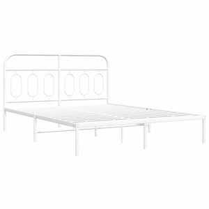 Bettgestell Metall Weiß 140x200 cm