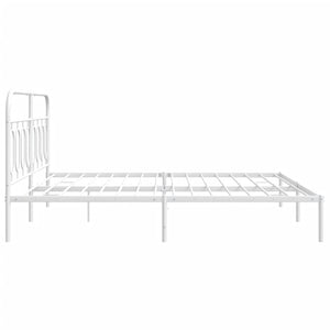 Metallbettgestell Weiß 193x203 cm