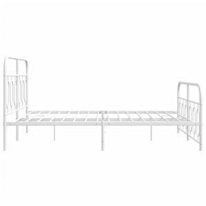 Bettgestell Metall Weiß 140x200 cm