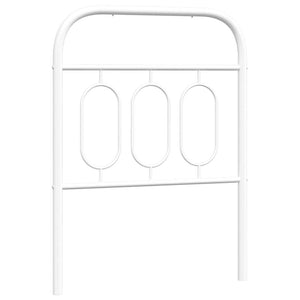 Weißes Metall Kopfteil 75 cm