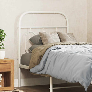 Weißes Metall Kopfteil 75 cm