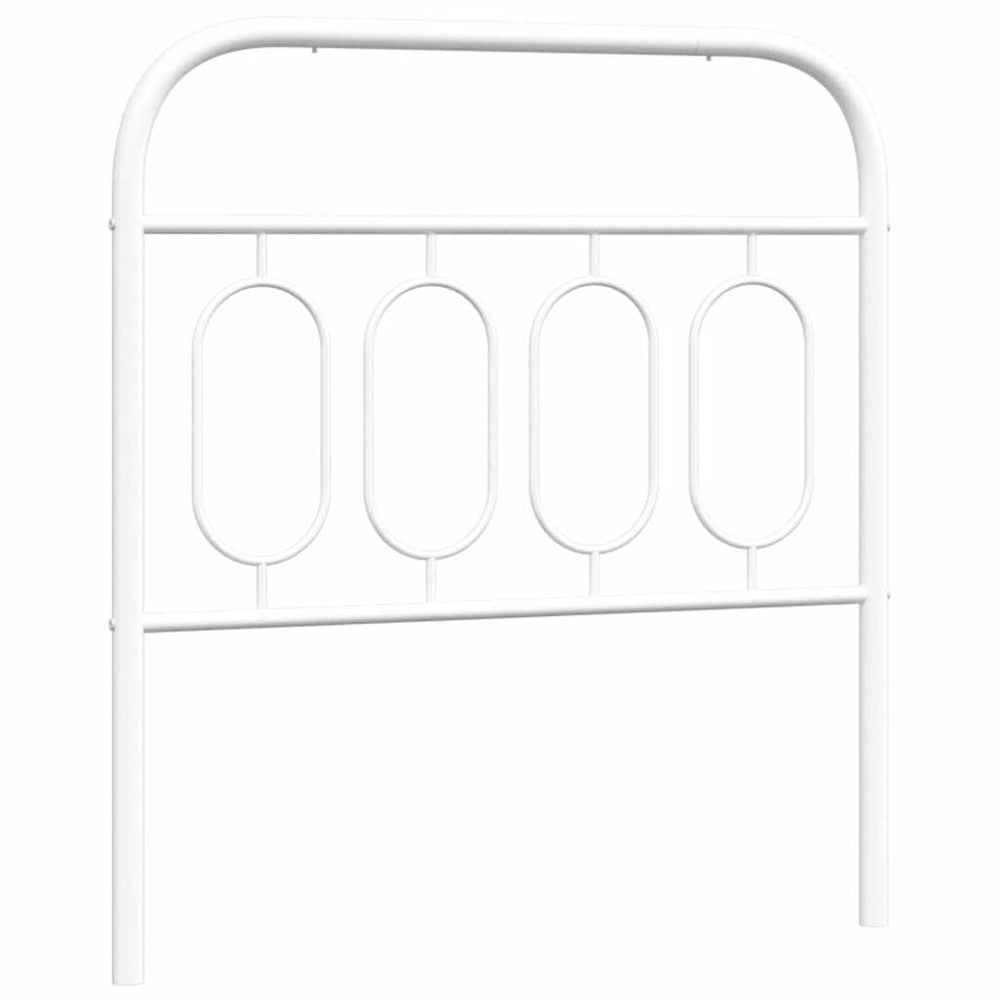 Weißes Metall Kopfteil 80 cm