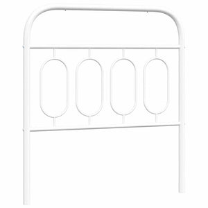 Weißes Metall Kopfteil 80 cm