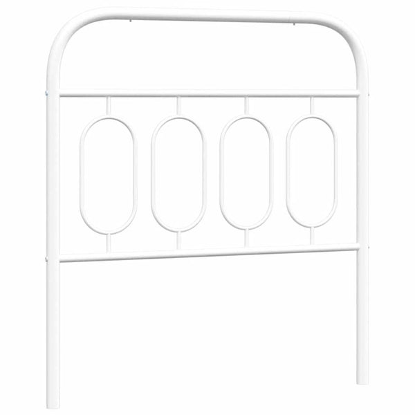 Weißes Metall Kopfteil 80 cm