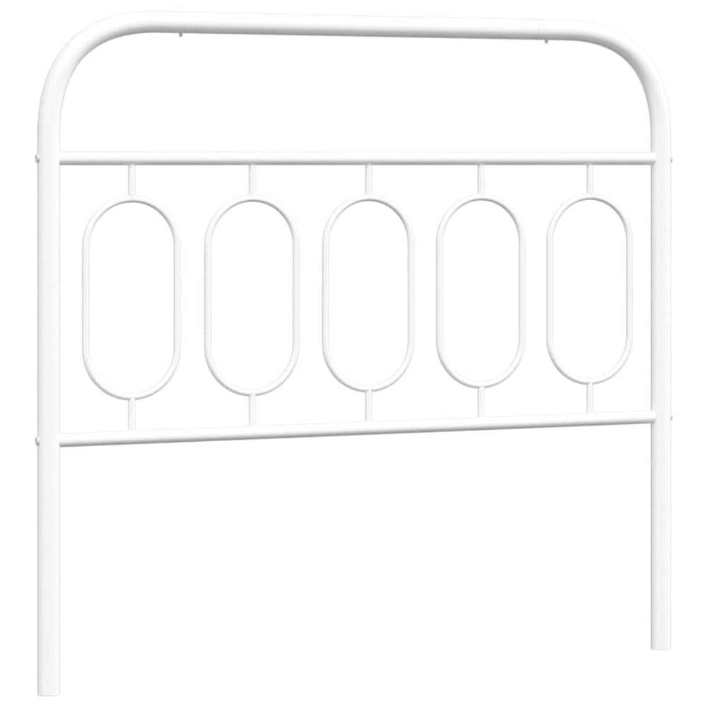 Metall Kopfteil Weiß 100 cm