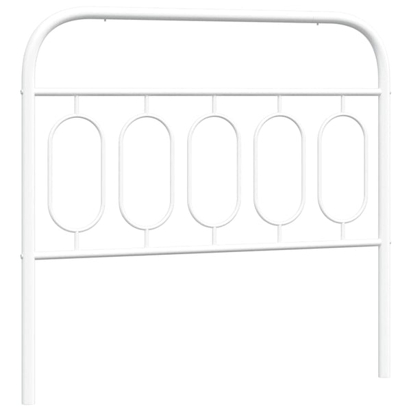 Metall Kopfteil Weiß 100 cm