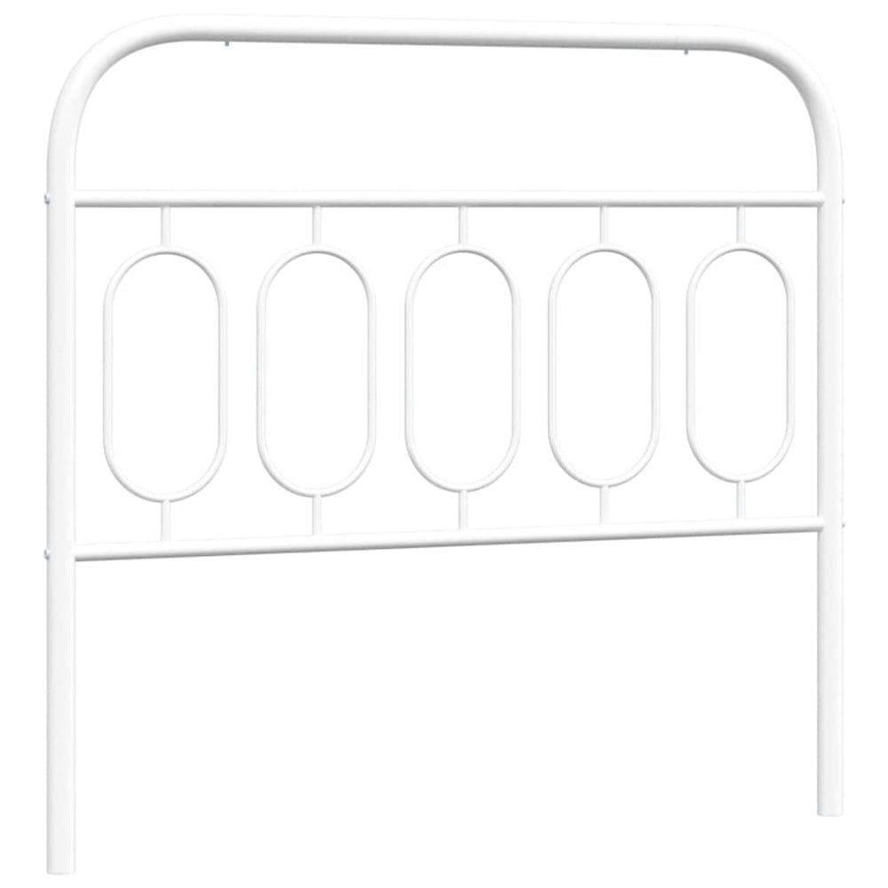 Weißes Metall Kopfteil 107 cm