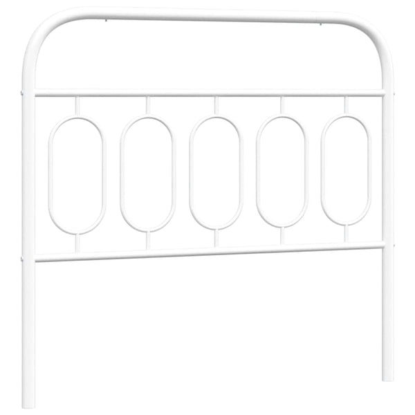 Weißes Metall Kopfteil 107 cm