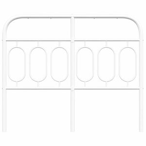 Ersatz-Kopfteil Metall Weiß 120 cm