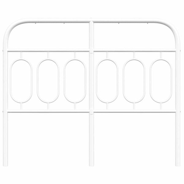 Ersatz-Kopfteil Metall Weiß 120 cm