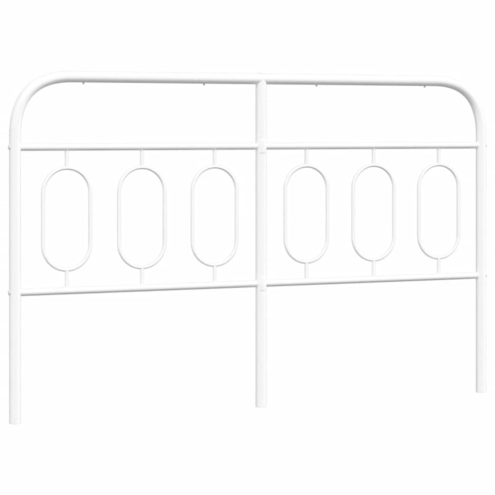 Weißes Metall Kopfteil 137 cm