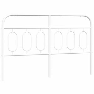 Weißes Metall Kopfteil 137 cm