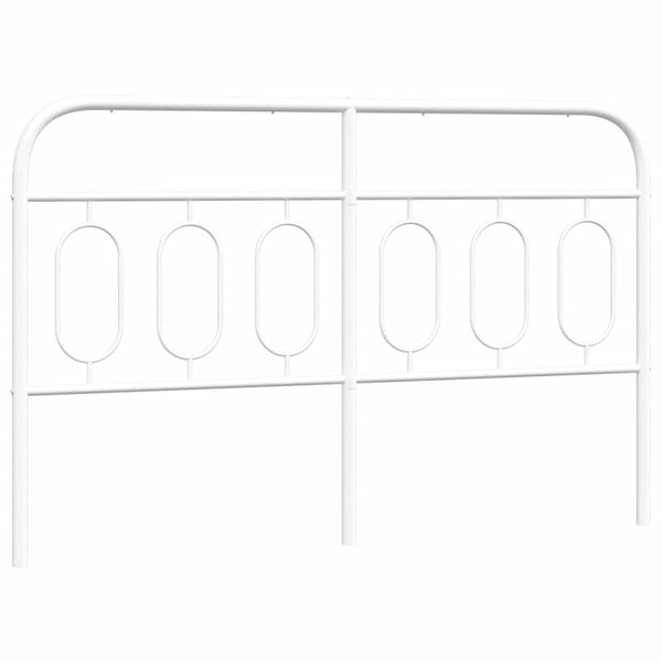 Weißes Metall Kopfteil 137 cm