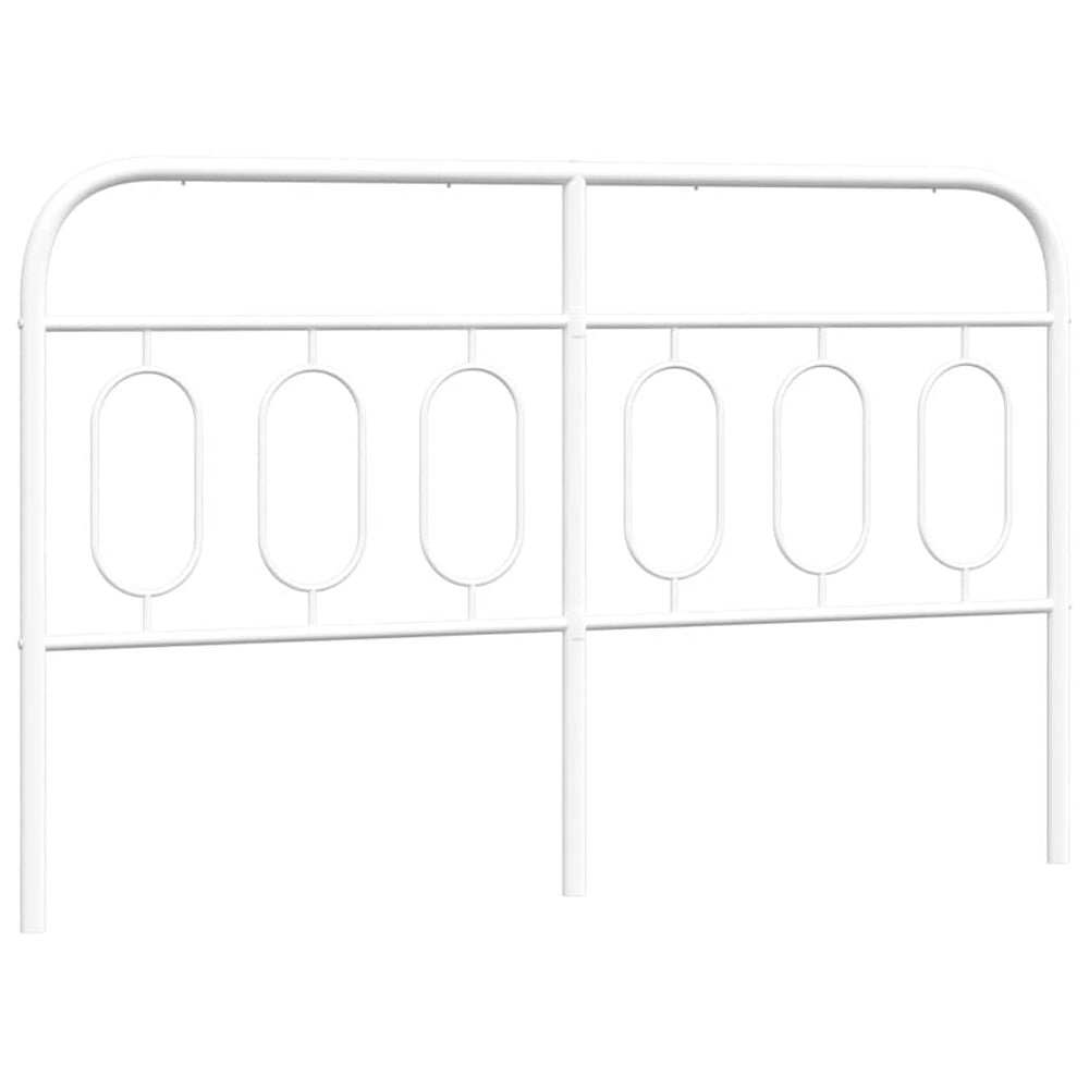 Metall Kopfteil Weiß 140 cm