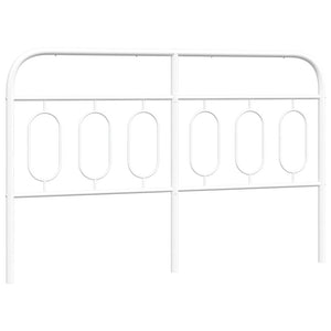 Metall Kopfteil Weiß 140 cm