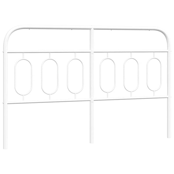 Metall Kopfteil Weiß 140 cm