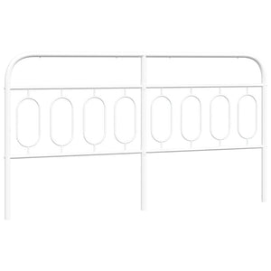 Metall Kopfteil Weiß 160 cm
