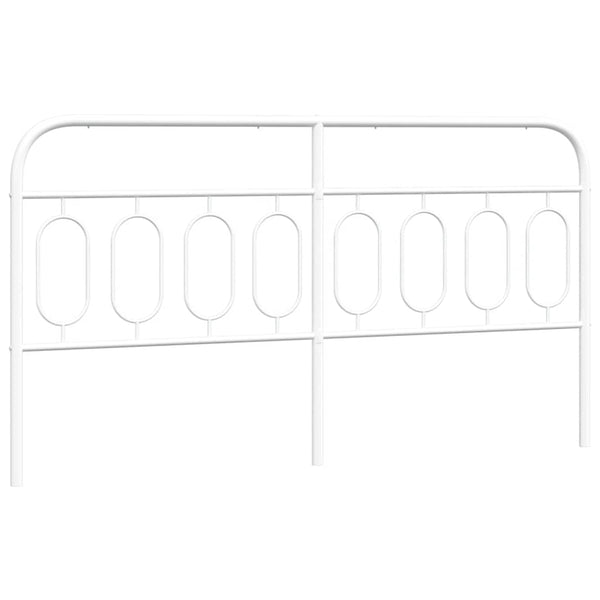 Metall Kopfteil Weiß 160 cm