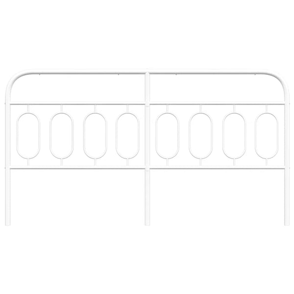 Metall Kopfteil Weiß 160 cm
