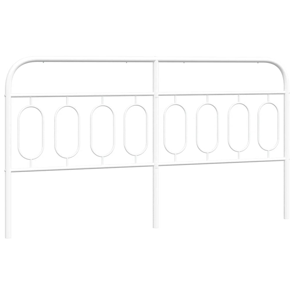 Ersatz-Kopfteil Metall Weiß 183 cm